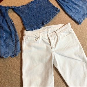 Joe’s Socialite Kicker white jeans